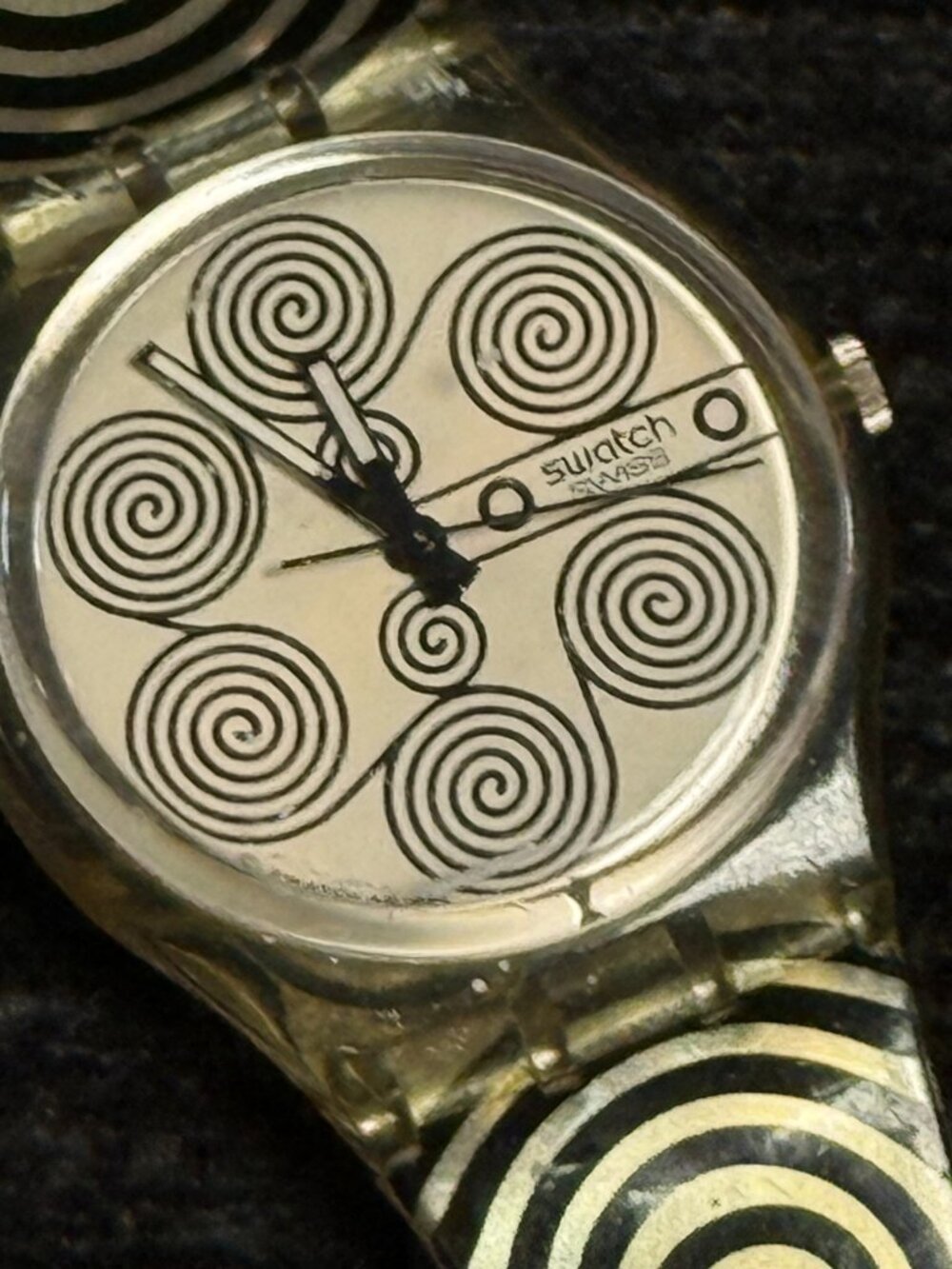 vintage 1995 Swatch Gent "Brouillon" Watch